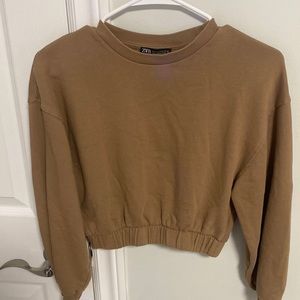 Zara cropped sweatshirt